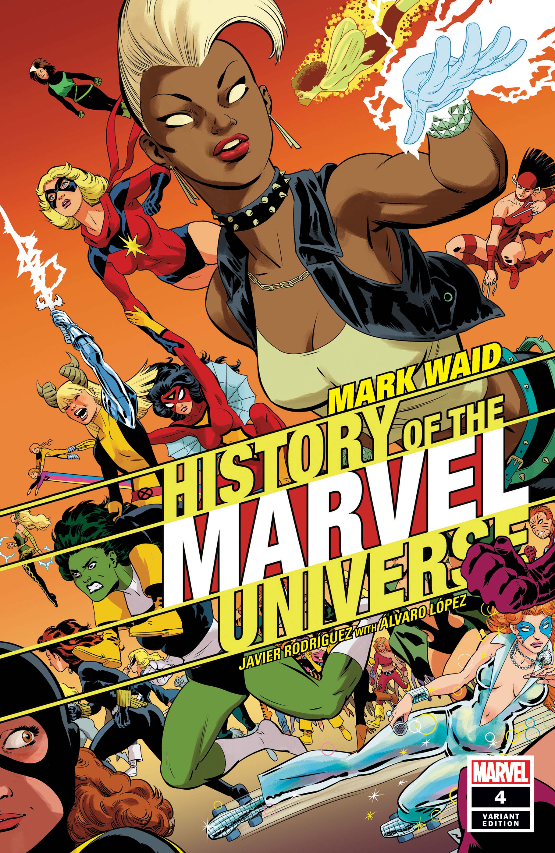 History of the Marvel Universe #4B [Javier Rodríguez and Álvaro López Variant] (December 2019)