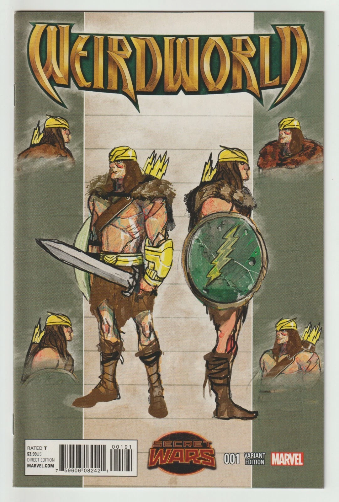 Weirdworld #1H [Michael Del Mundo Character Design Variant] (August 2015)
