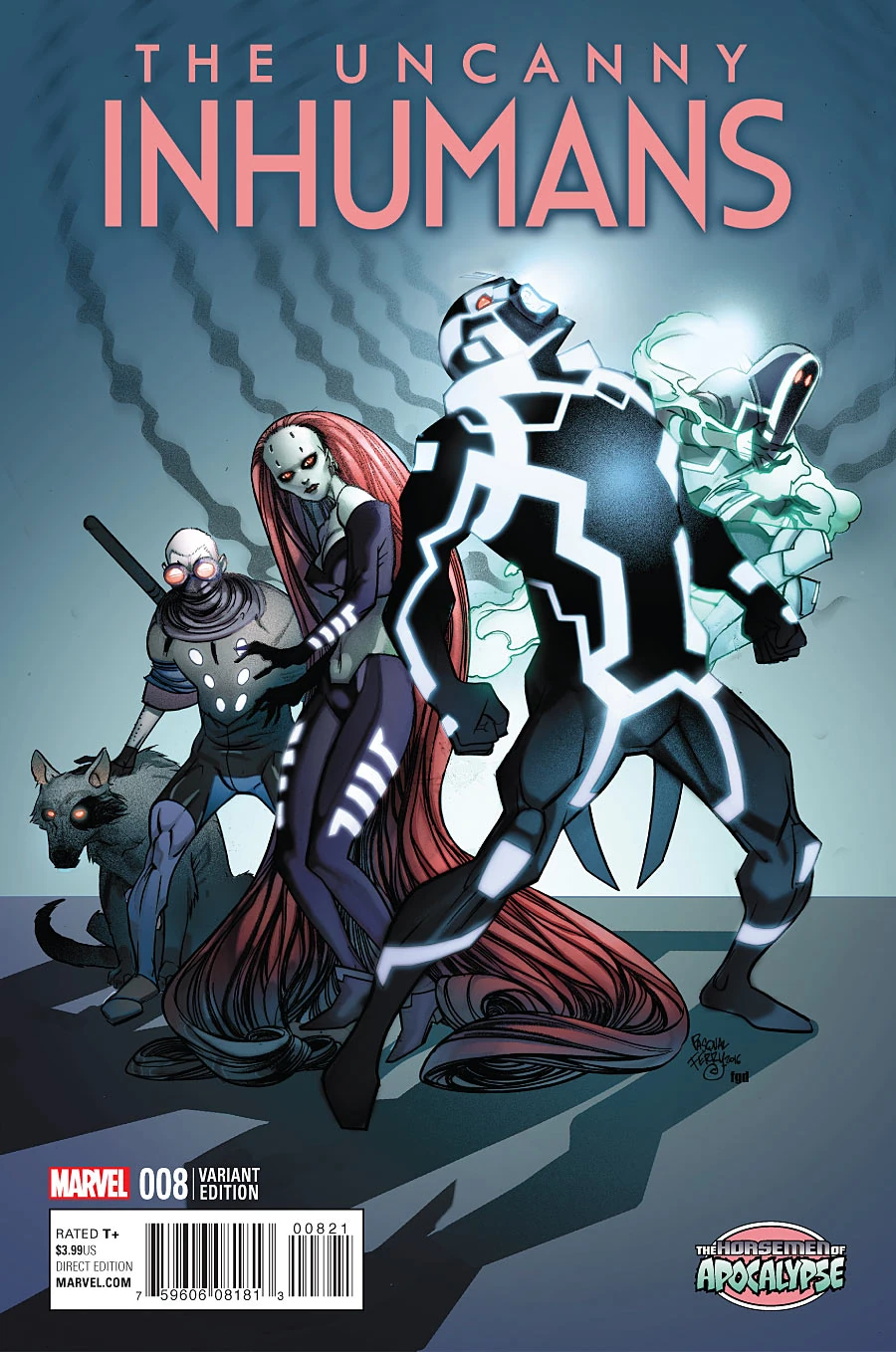 Uncanny Inhumans #8B [Horsemen of Apocalypse Variant] (July 2016)