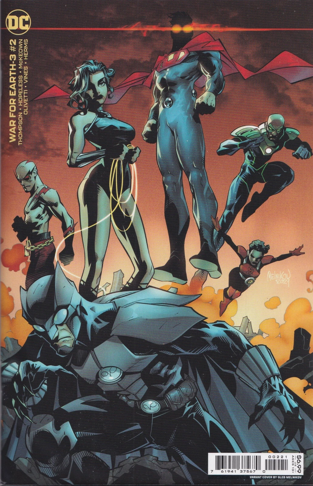 War for Earth-3 #2B [Gleb Melnikov Cardstock Variant] (May 2022)