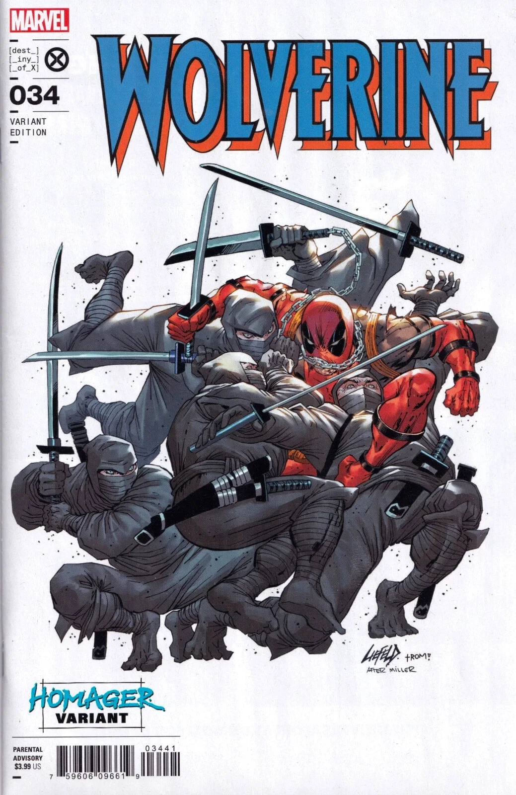 Wolverine Vol VII #34D [Rob Liefeld 'Homager Variant'] (July 2023)