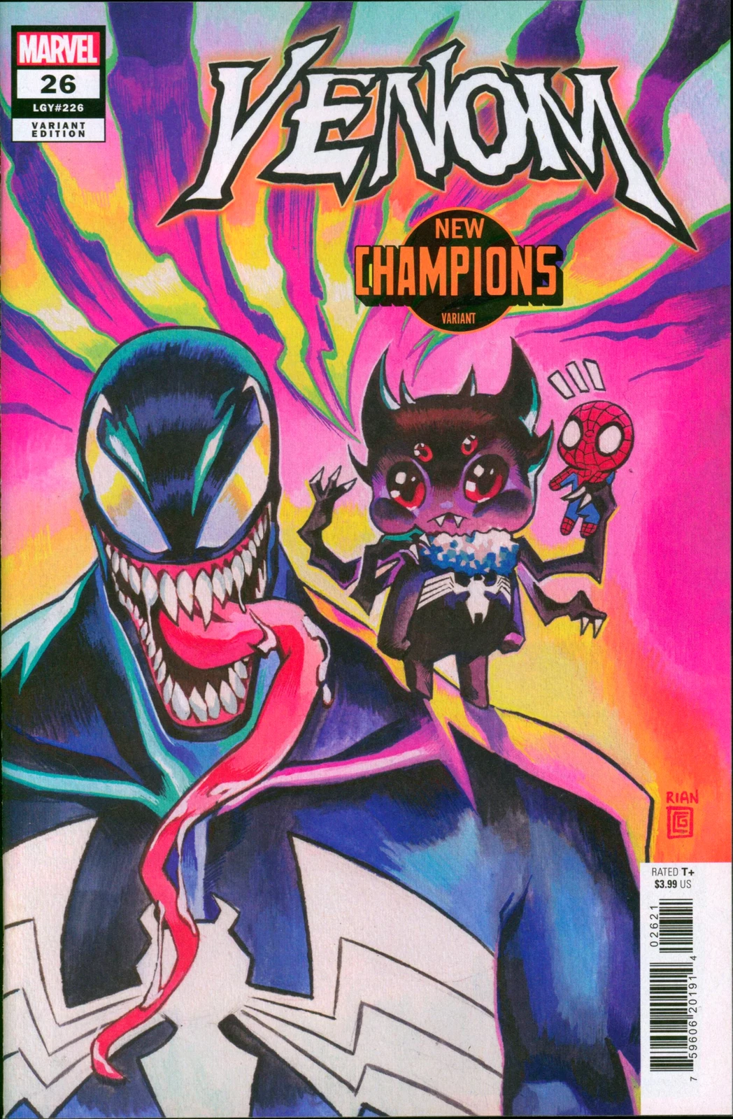 Venom Vol V #26B [Rian Gonzales New Champions Variant] (December 2023)