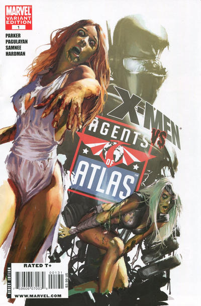 X-Men vs. Agents of Atlas #1B [Zombie Variant] (December 2009)