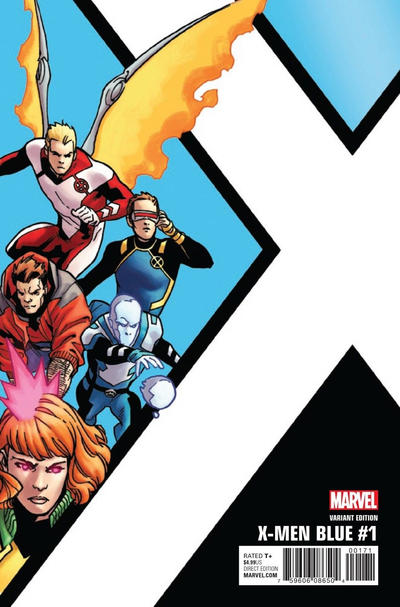 X-Men: Blue #1G [Incentive Leonard Kirk Corner Box Variant] (June 2017)