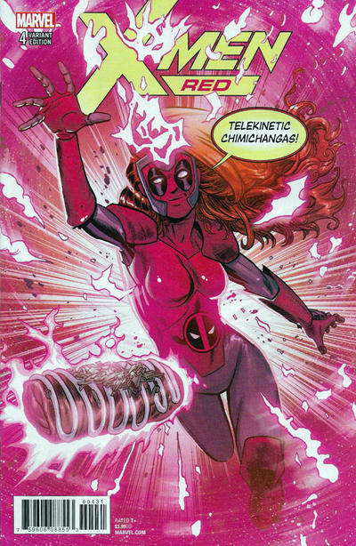 X-Men: Red #4C [Brent Schoonover 'Deadpool' Variant] (July 2018)