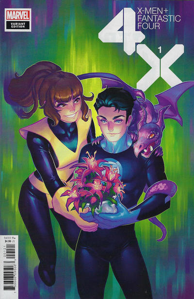 X-Men + Fantastic Four #1B [Meghan Hetrick Flower Variant] (April 2020)