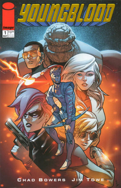 Youngblood Vol V #1 [Retailer Appreciation Gold Foil Variant by Jim Towe] (May 2017)