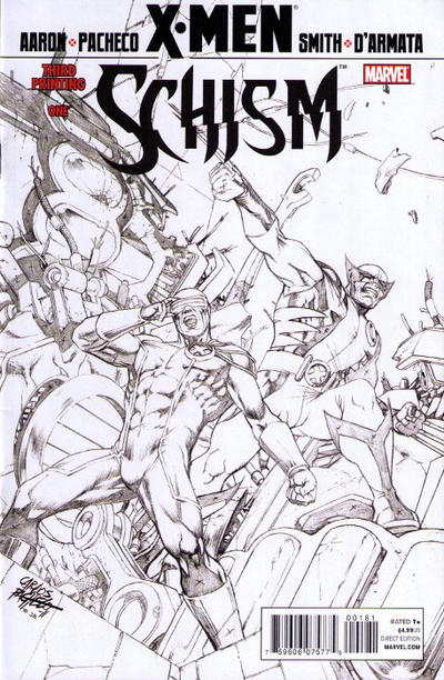 X-Men: Schism #1 Third Printing (September 2011)