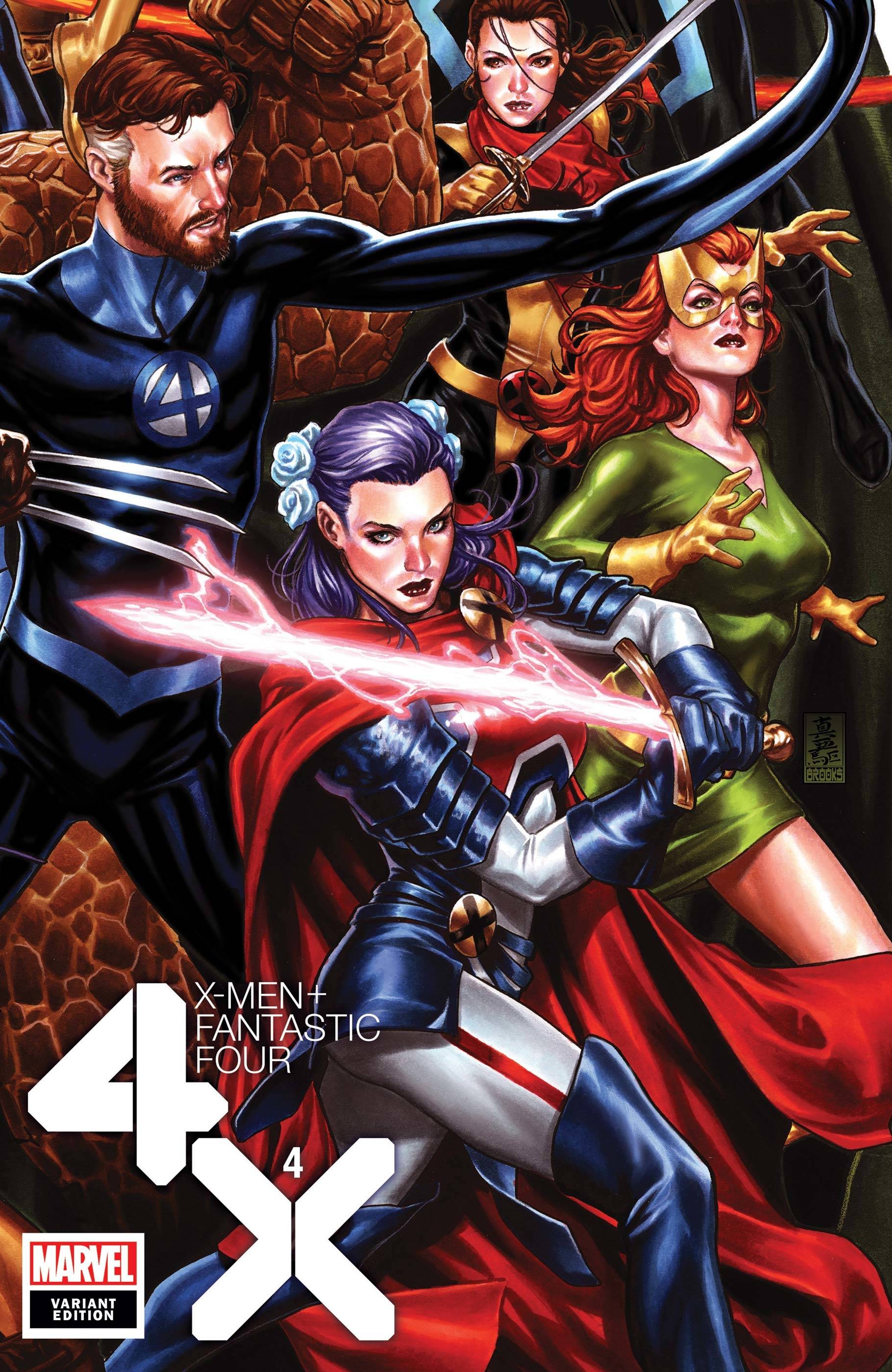 X-Men + Fantastic Four #4D [Mark Brooks Variant] (September 2020)