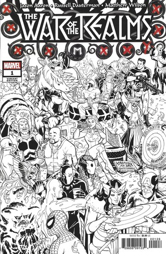War of the Realms #1Z [Amanda Conner 'Party' Black and White Variant] (June 2019)