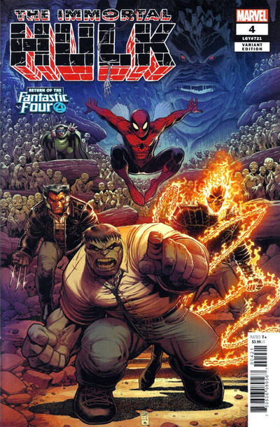 Immortal Hulk #4B [Arthur Adams 'Return of the Fantastic Four' Variant] (October 2018)