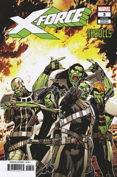 X-Force Vol V #3B [Butch Guice 'Skrulls' Variant] (March 2019)