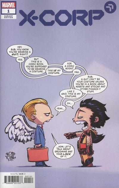 X-Corp #1E [Skottie Young Variant] (January 2021)
