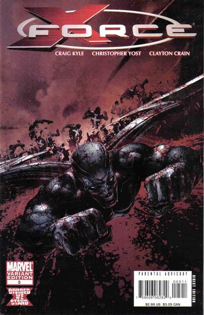 X-Force Vol III #5B [Bloody Variant] (September 2008)