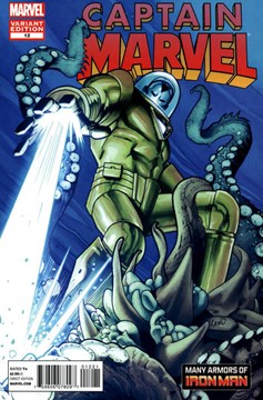 Captain Marvel Vol IX #12B [Greg Land 'Many Armors of Iron Man' Variant] (July 2013)