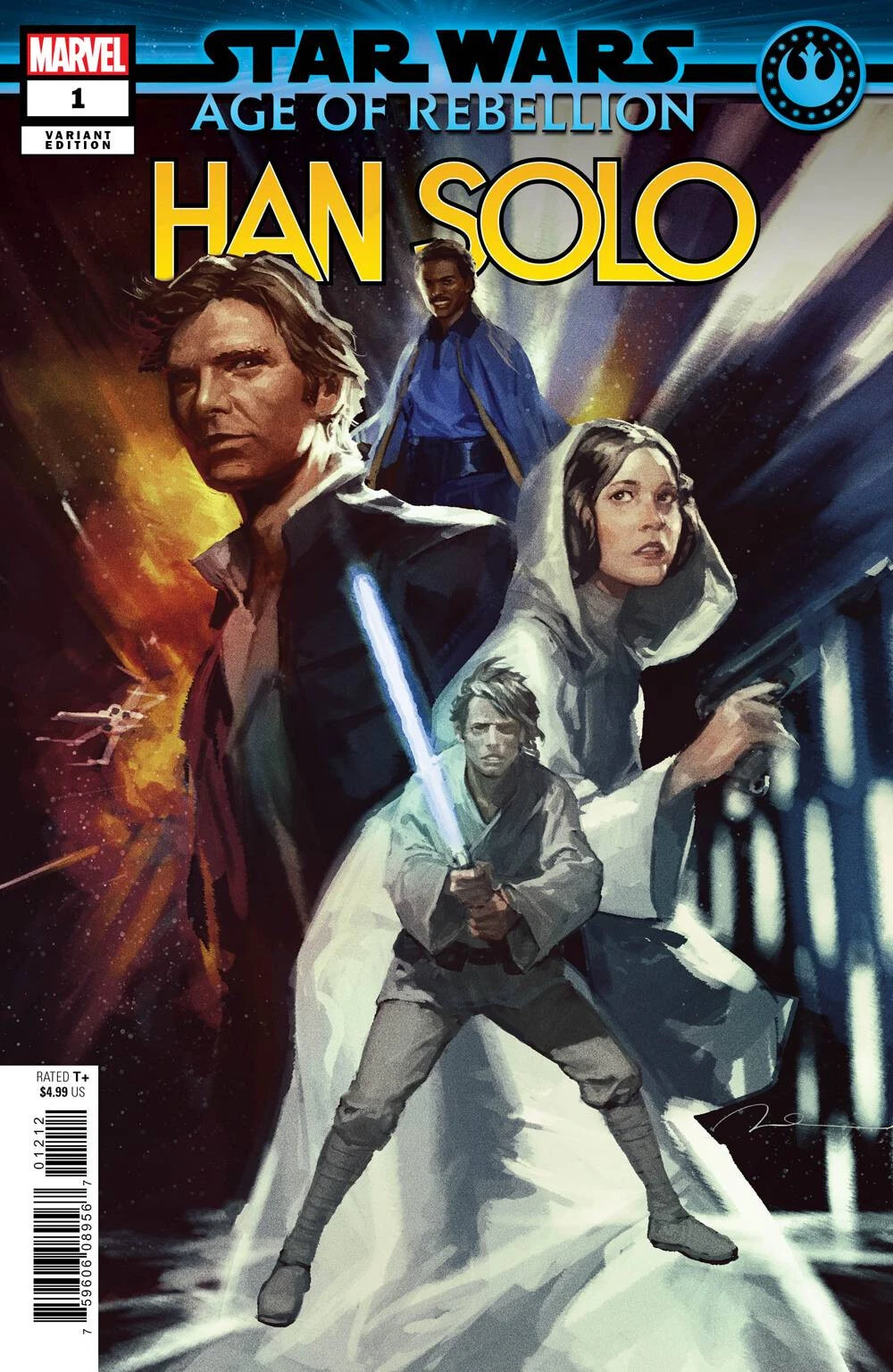 Star Wars: Age of Rebellion - Han Solo #1B [Parel 'Heroes' Variant] (July 2019)