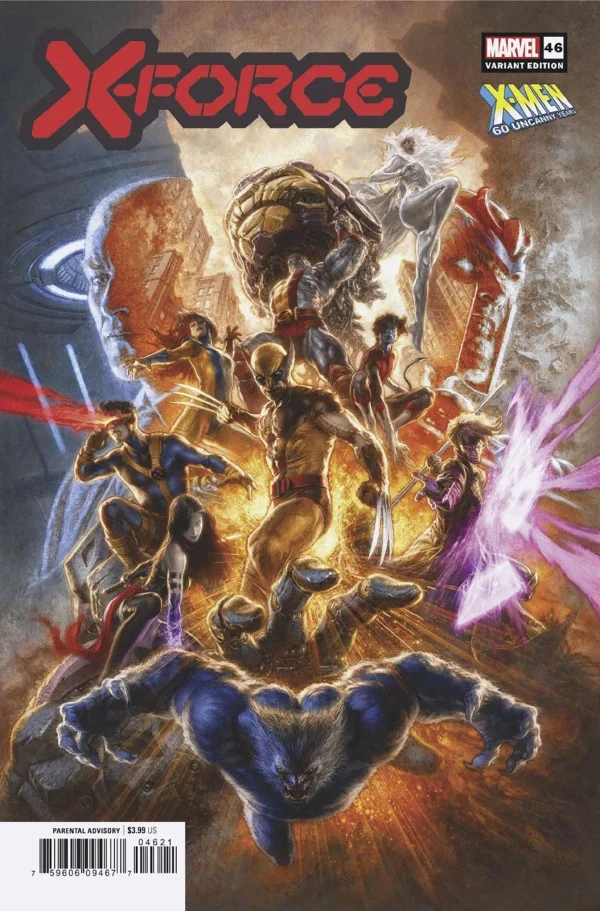 X-Force Vol VI #46B [Mauro Cascioli 'X-Men: 60 Uncanny Years Variant'] (January 2024)