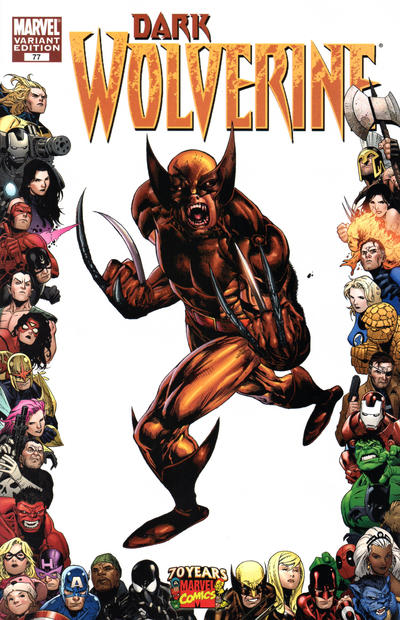 Dark Wolverine Vol III #77C [Marvel 70th Anniversary Border Variant] (October 2009)