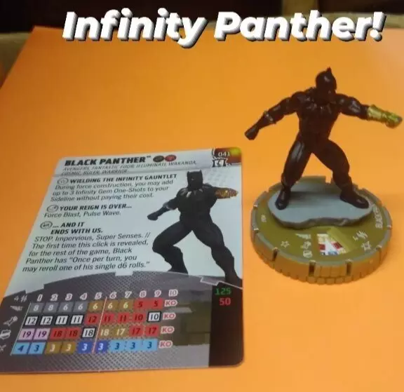 Black Panther #041 HeroClix Figure with Card Marvel Collector's Trove Chase