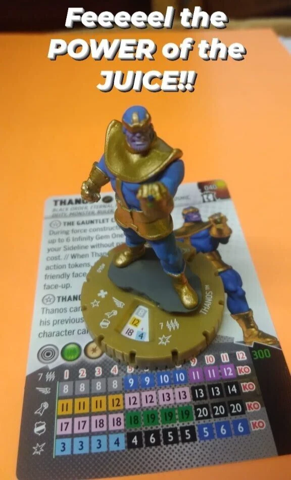 Thanos #040 HeroClix Figure with Card Marvel Collector's Trove Chase