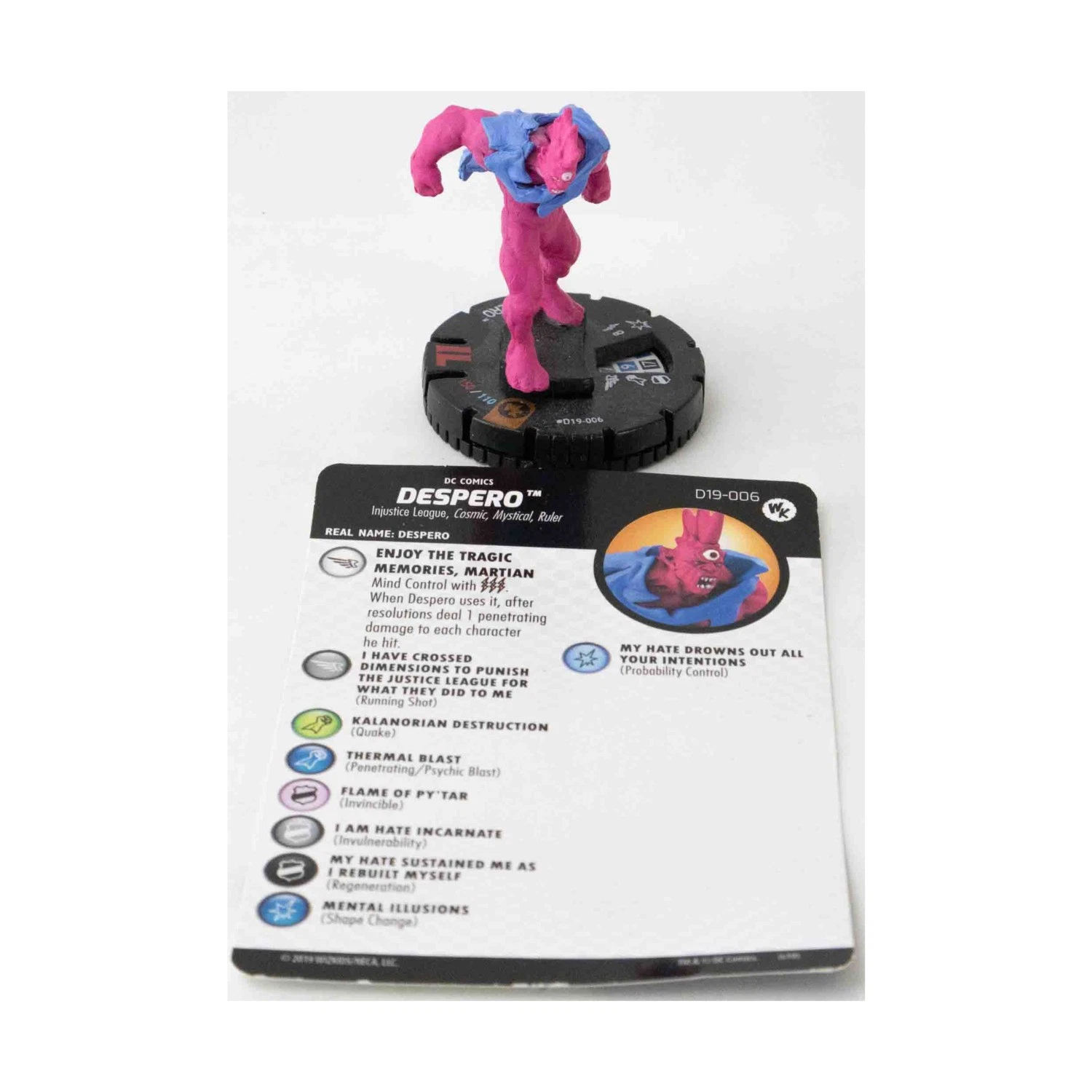Despero D19-006 HeroClix Figure with Card DC Organized Play Kit