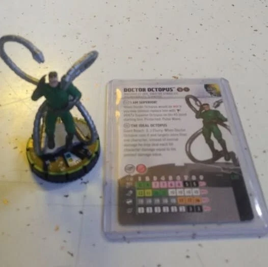 Doctor Octopus #047b Heroclix Spider-Verse Super Rare Prime Figure With card