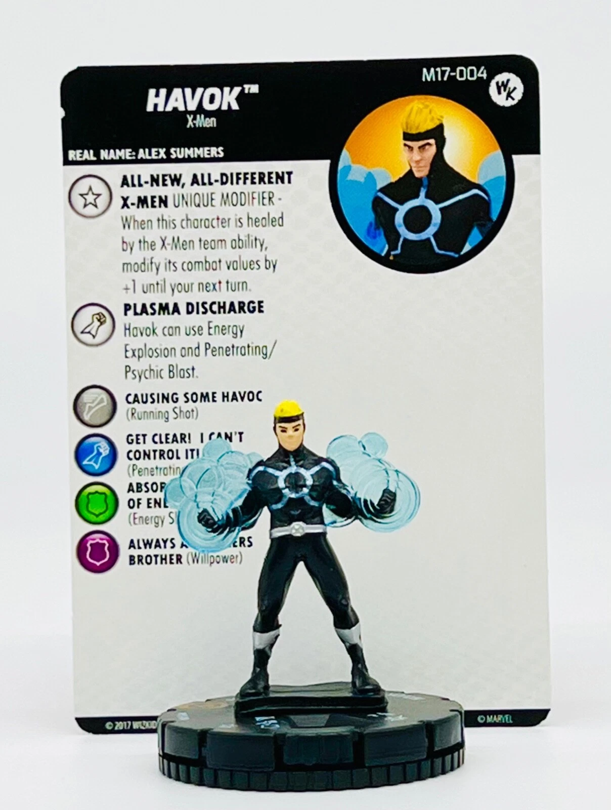 Havok M17-004 HeroClix Figure with Card Marvel 'House of X' OP Kit