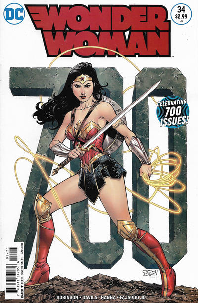 Wonder Woman Vol V #34B [Tony S. Daniel 700 Variant] (January 2018)