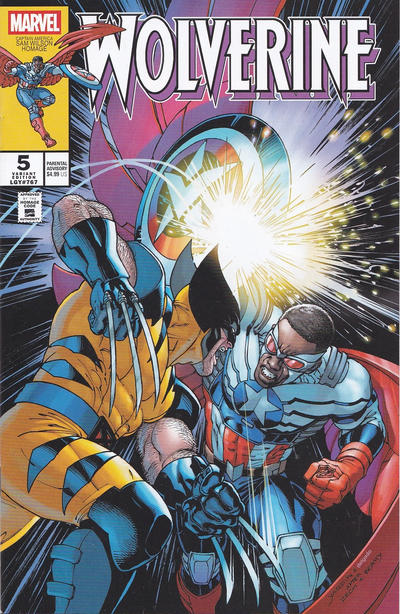 Wolverine Vol VIII #5D [David Yardin Captain America Sam Wilson Homage Variant] (March 2025)