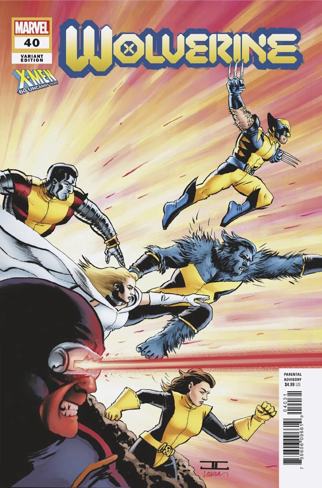Wolverine Vol VII #40C [John Cassaday 'X-Men: 60 Uncanny Years Variant'] (February 2024)