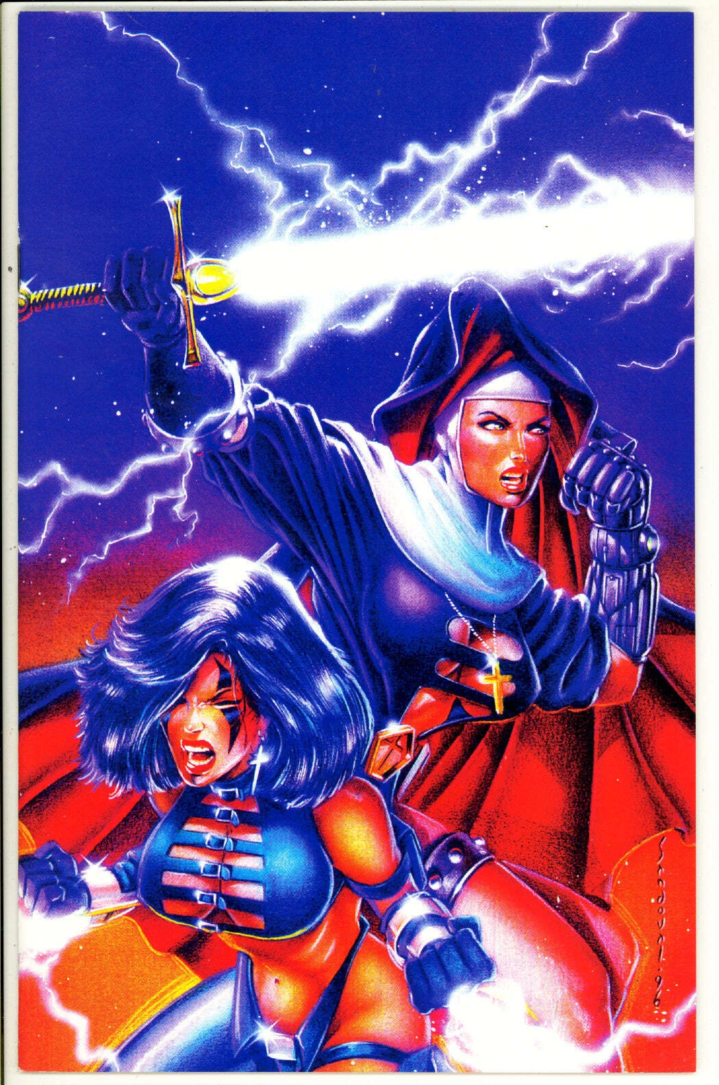 Razor / Warrior Nun Areala: Faith #1B [Holy Virgin Edition] (May 1996)