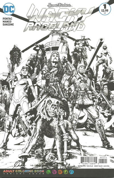 Wacky Raceland #1B [Adult Coloring Book Variant] (August 2016)