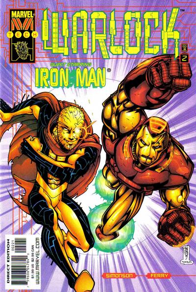 Warlock Vol III #2B [Iron Man Variant] (October 1999)