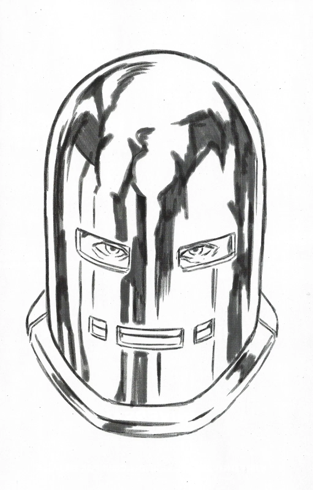 Invincible Iron Man Vol V #16P [Mark Brooks Headshot Sketch Variant] (May 2024)
