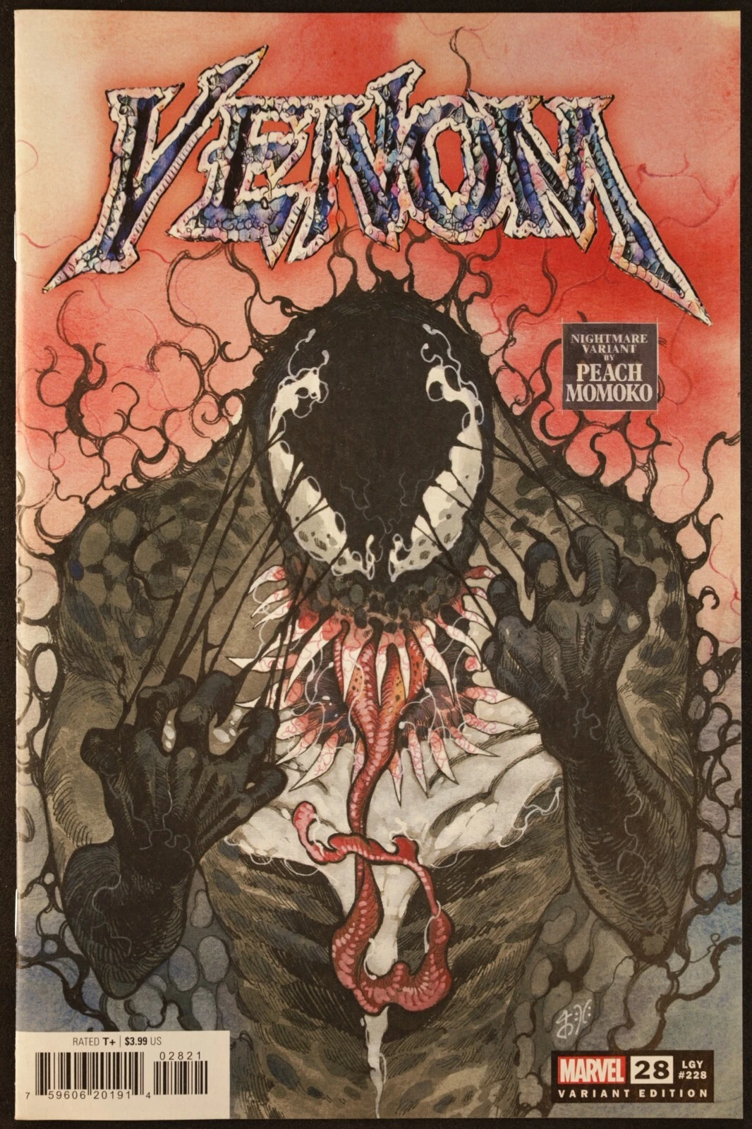 Venom Vol V #28B [Peach Momoko Variant] (February 2024)