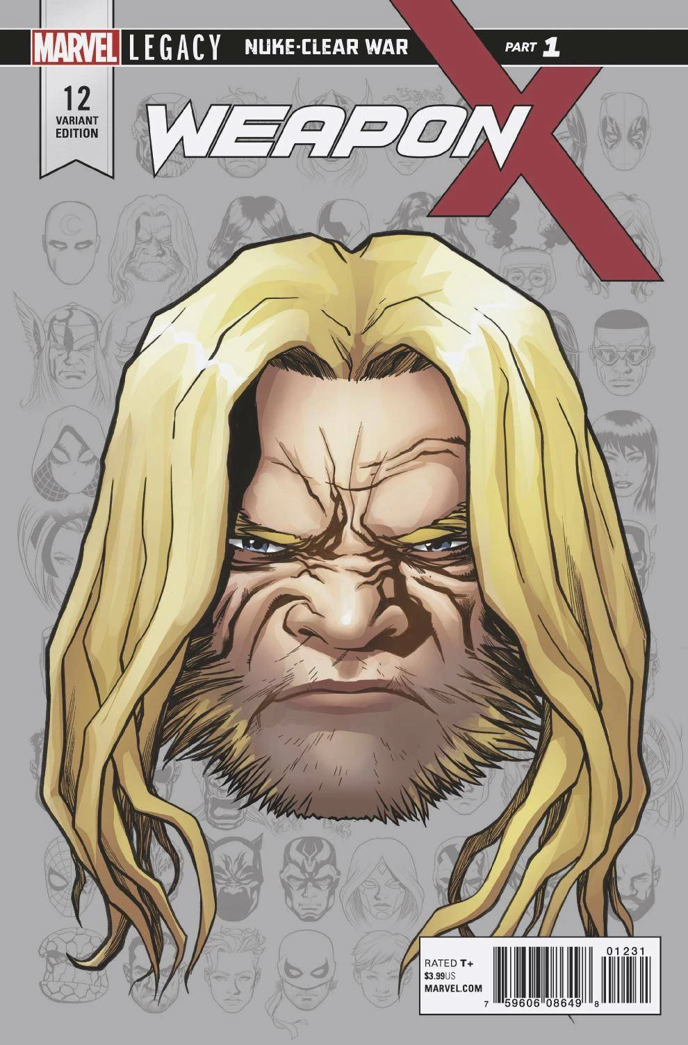 Weapon X Vol III #12C [Sabretooth Legacy Headshot Variant] (February 2018)