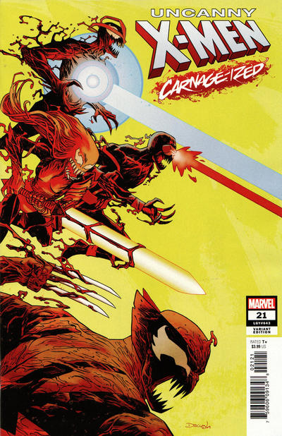 Uncanny X-Men Vol V #21B [Declan Shalvey 'Carnage-Ized' Variant] (September 2019)