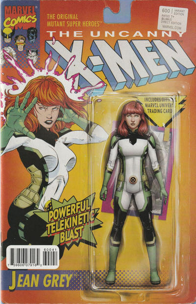 Uncanny X-Men Vol III #600D [John Tyler Christopher Action Figure (Jean Grey) Variant] (January 2016)