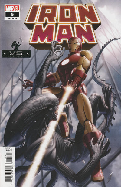 Iron Man Vol VI #5B [Junggeun Yoon 'Marvel vs Alien' Variant] (March 2021)