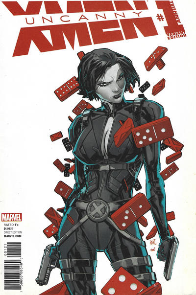 Uncanny X-Men Vol IV Annual #1B [Incentive Ken Lashley Domino Variant] (January 2017)