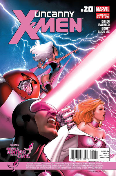 Uncanny X-Men Vol II #20C [Susan G. Komen Breast Cancer Awareness Variant by David Marquez] (December 2012)
