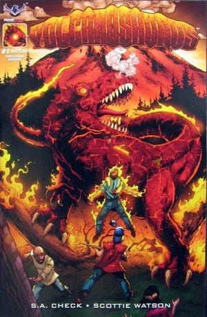 Volcanosaurus #1 [Cover C Rich Bonk Fiery Retailer Variant] (2017)
