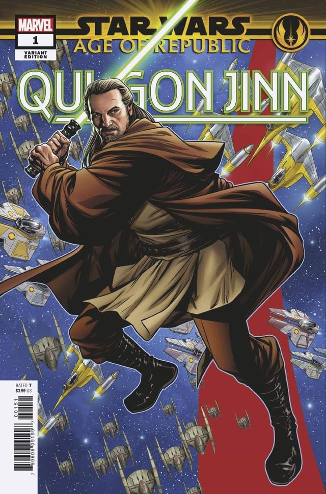 Star Wars: Age of Republic - Qui-Gon Jinn #1E [Mike McKone 'Puzzle Piece' Connecting Variant] (February 2019)