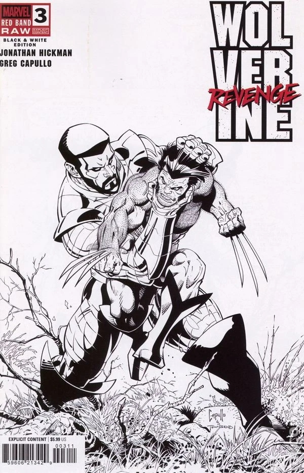 Wolverine: Revenge- Red Band: RAW- Black & White #3 (December 2024)
