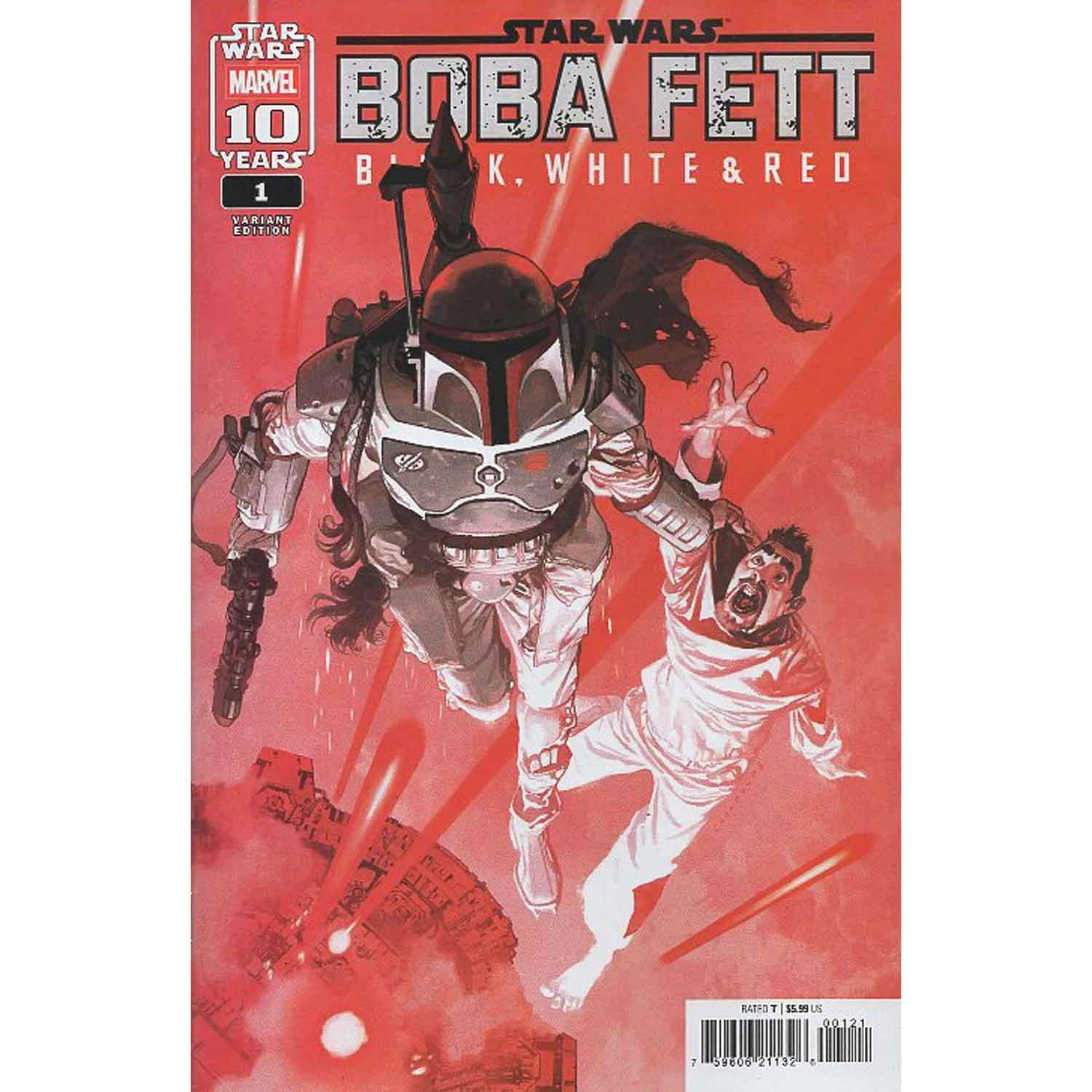 Star Wars: Boba Fett - Black, White & Red #1B [Josemaria Casanovas Variant] (November 2025)