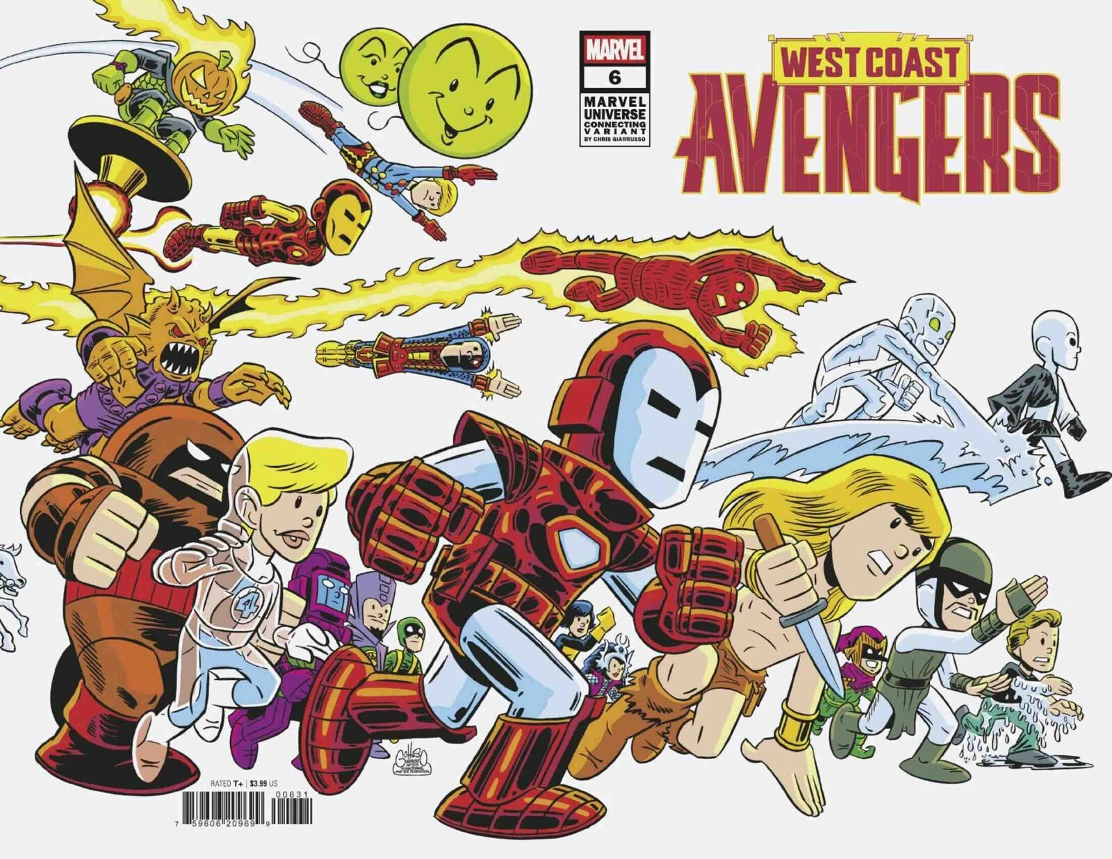 West Coast Avengers Vol IV #6C [Chris Giarrusso Marvel Universe Connecting Wrap Variant] (June 2025)