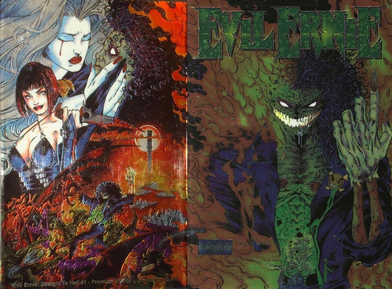 Evil Ernie: Straight to Hell #1B [Chromium Variant] (October 1995)