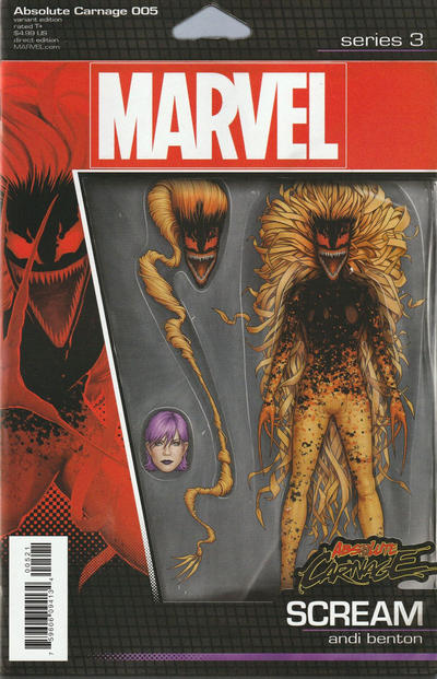 Absolute Carnage #5B [John Tyler Christopher Action Figure Variant (Scream)] (January 2020)