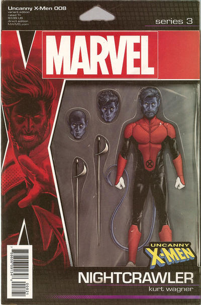 Uncanny X-Men Vol V #8B [John Tyler Christopher Action Figure Variant (Nightcrawler)] (March 2019)