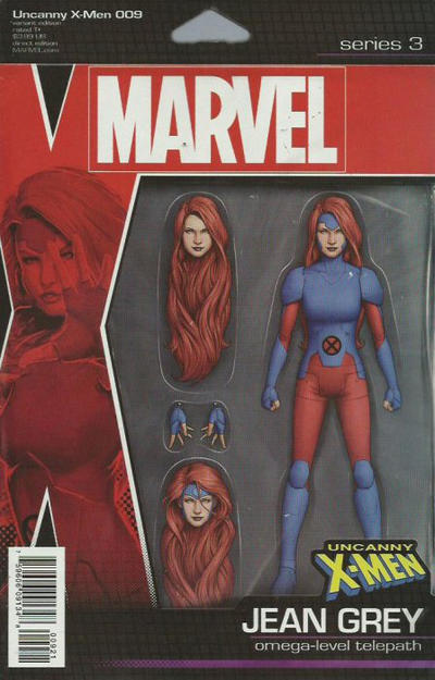 Uncanny X-Men Vol V #9B [John Tyler Christopher Action Figure Variant (Jean Grey)] (March 2019)